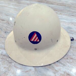 US WWII Civil Defence Helmet Air Raid Warden